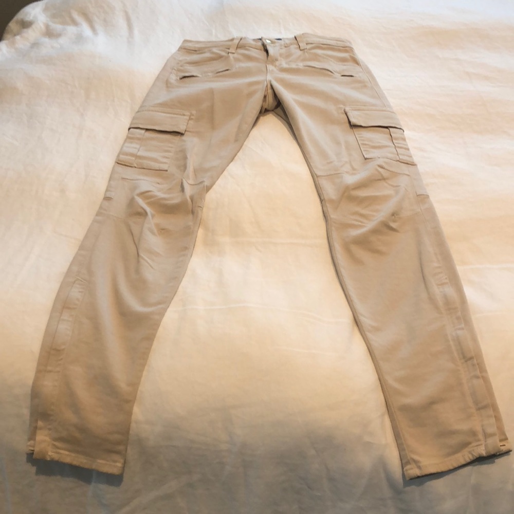 J Brand Woman’s Cargo Pants- size 25-color Chalk